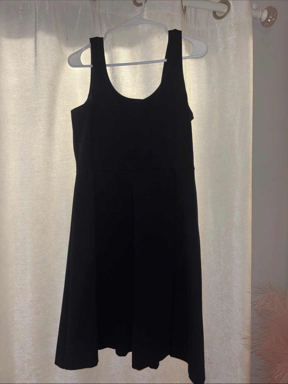 J. Crew Black Sleeveless Scoop-Neck Mini Dress